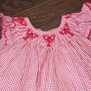 Lobster smocked dress 4t